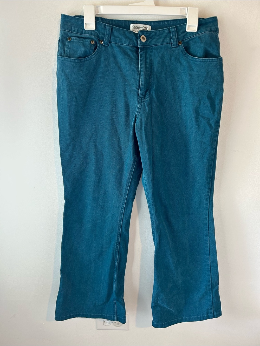 Coldwater Creek Teal flare Jeans